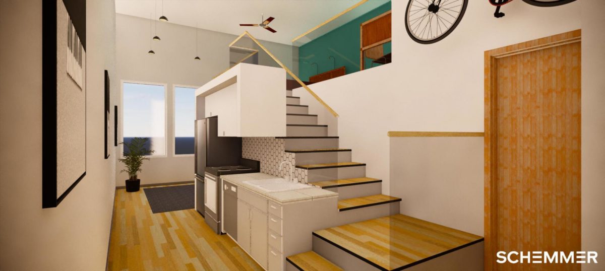 postapartmentsinteriorrender Post Lofts